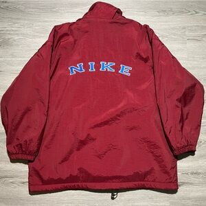 90s vintage Nike button up varsity Sherpa jacket men’s large